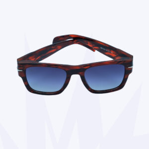 Lunettes de soleil As American Style – Monture écaille & verres bleus dégradés UV400